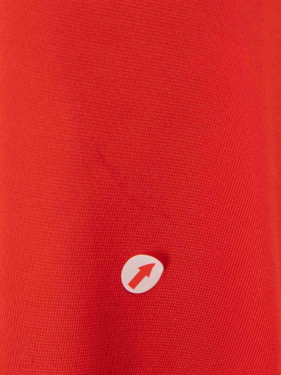 Philipp Plein rouge mini-robe évasée sans manches, taille M en vente 2
