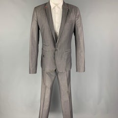 PHILIPP PLEIN Size 38 Light Gray Cotton Blend Single Button Suit