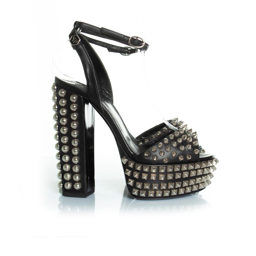 Women's Philipp Plein, Studded platform sandals For Sale