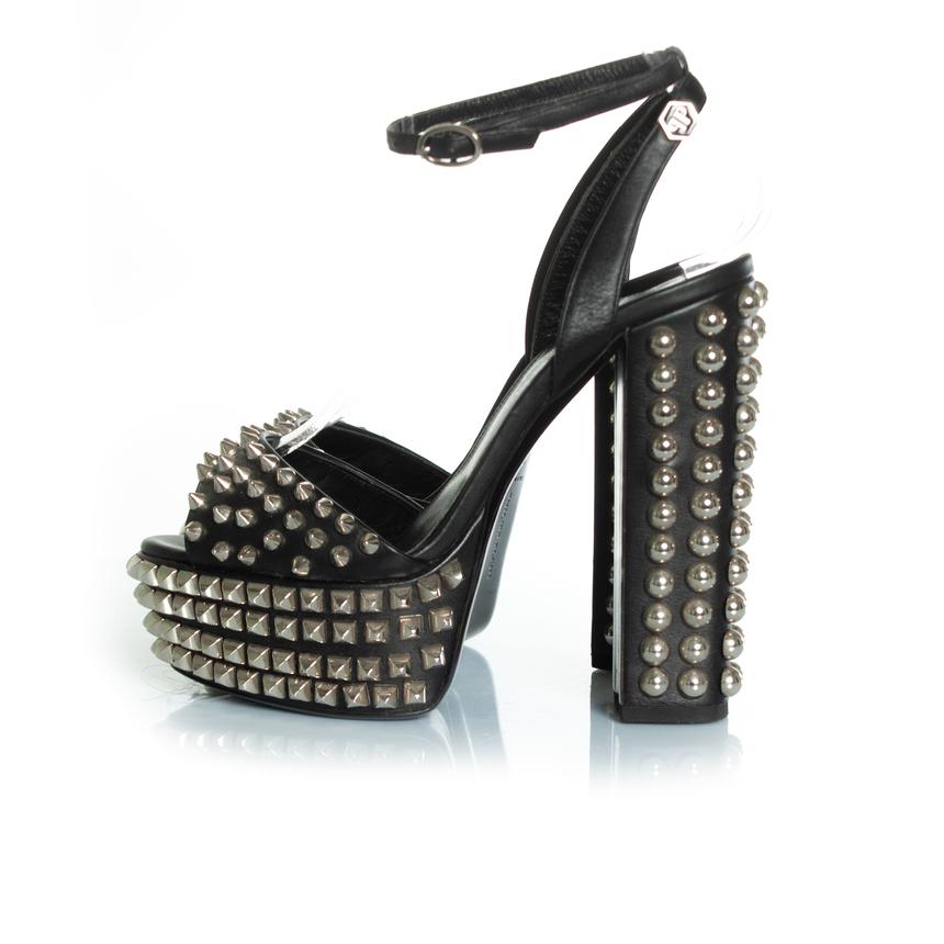 Philipp Plein, Studded platform sandals For Sale 2