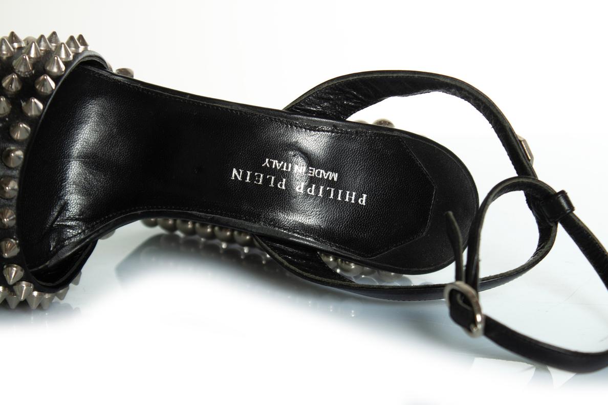 Philipp Plein, Studded platform sandals For Sale 3
