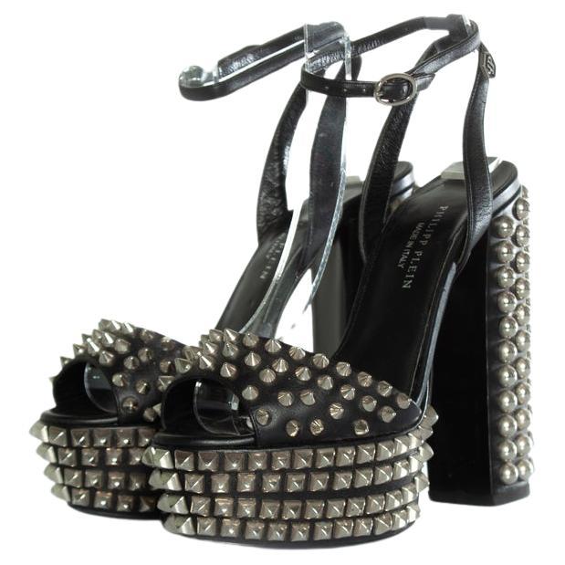 Philipp Plein, Studded platform sandals For Sale