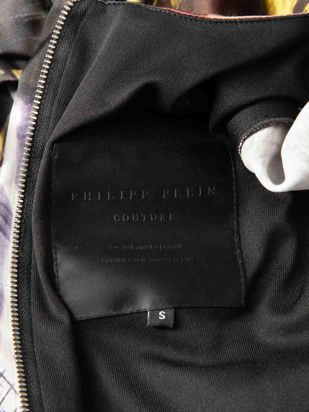 Philipp Plein - Mini-robe froncée à imprimé graphique pour femme Pour femmes en vente