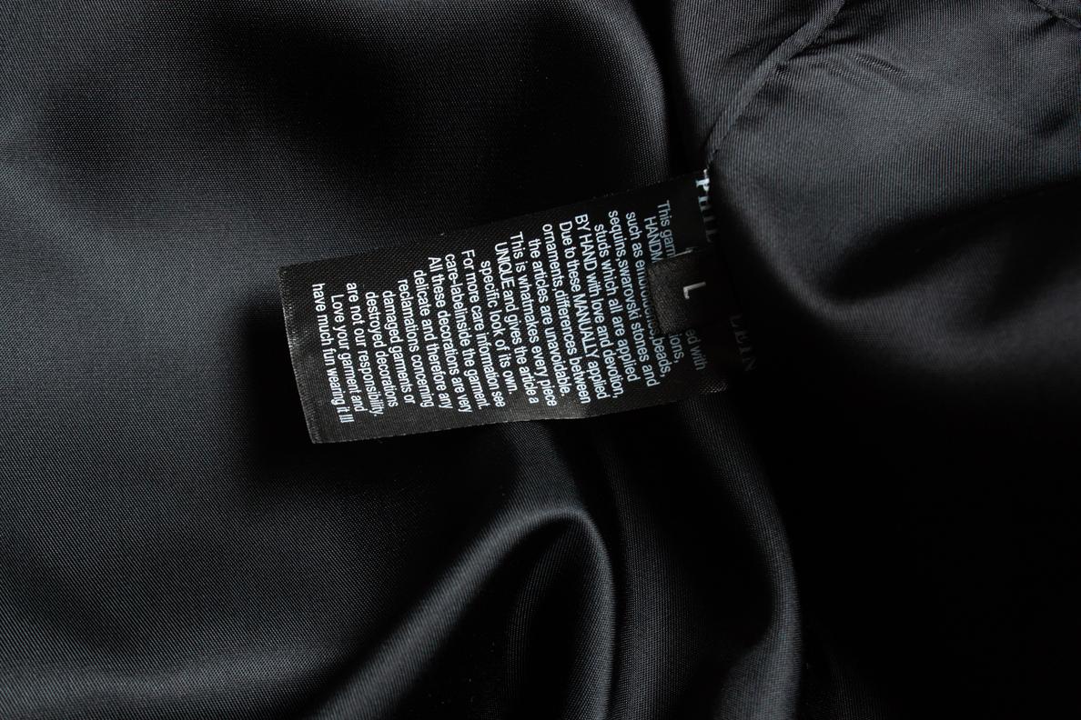 Men's Philipp Plein, Wool fleece bomber For Sale