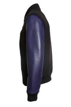 Philipp Plein, wool fleece bomber jacket