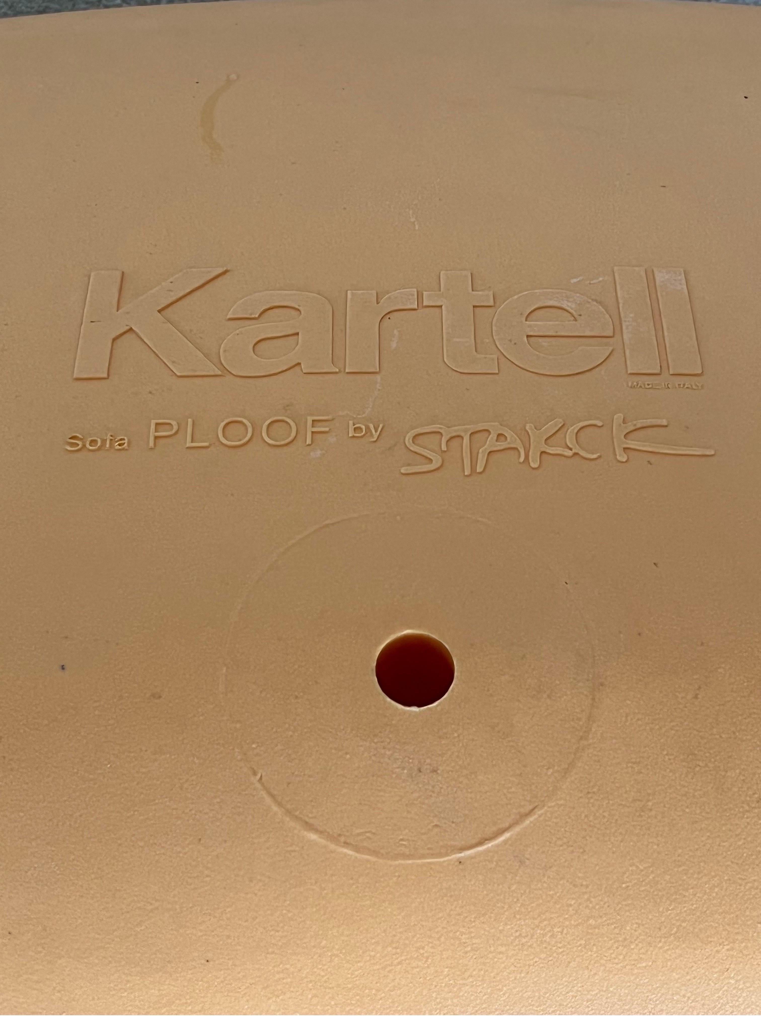 Philipp Starck Ploof Outdoor Orange Sofa or Settee for Kartell 4