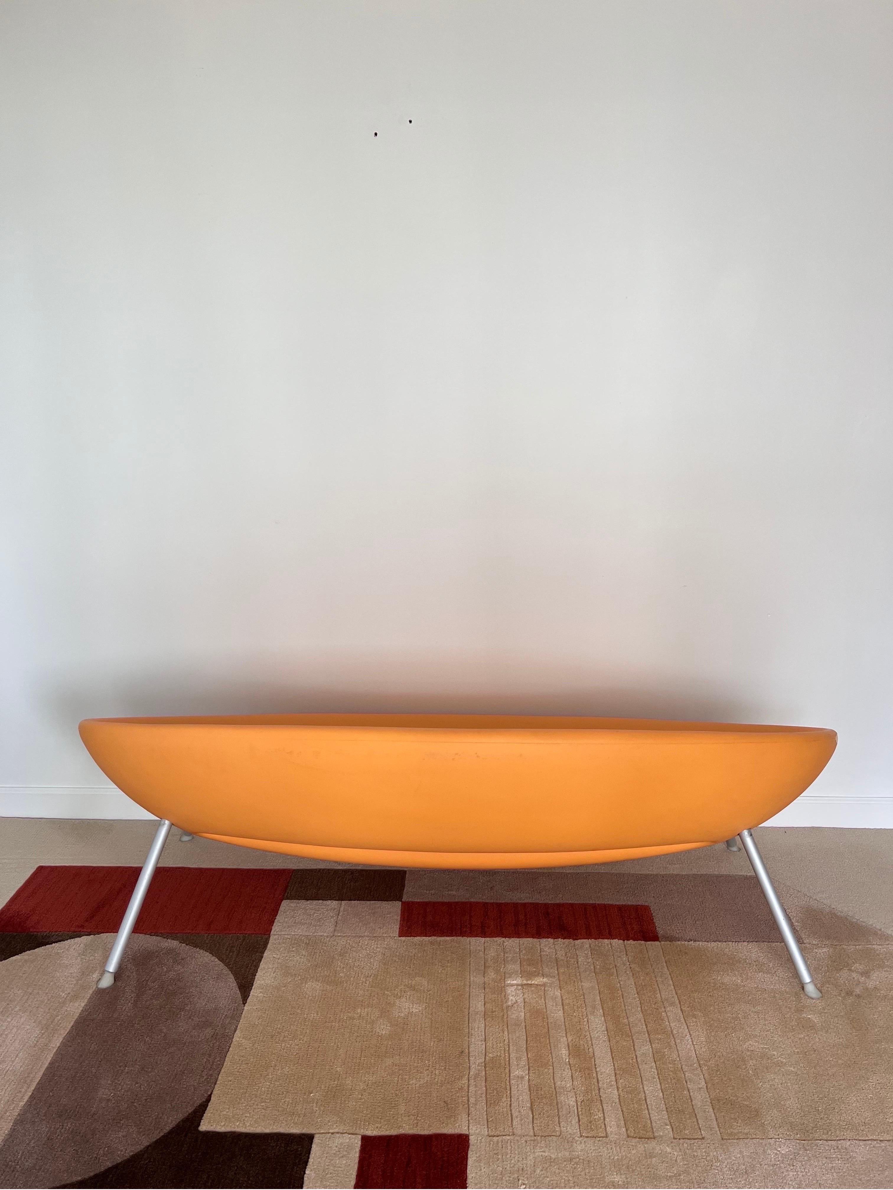 Modern Philipp Starck Ploof Outdoor Orange Sofa or Settee for Kartell