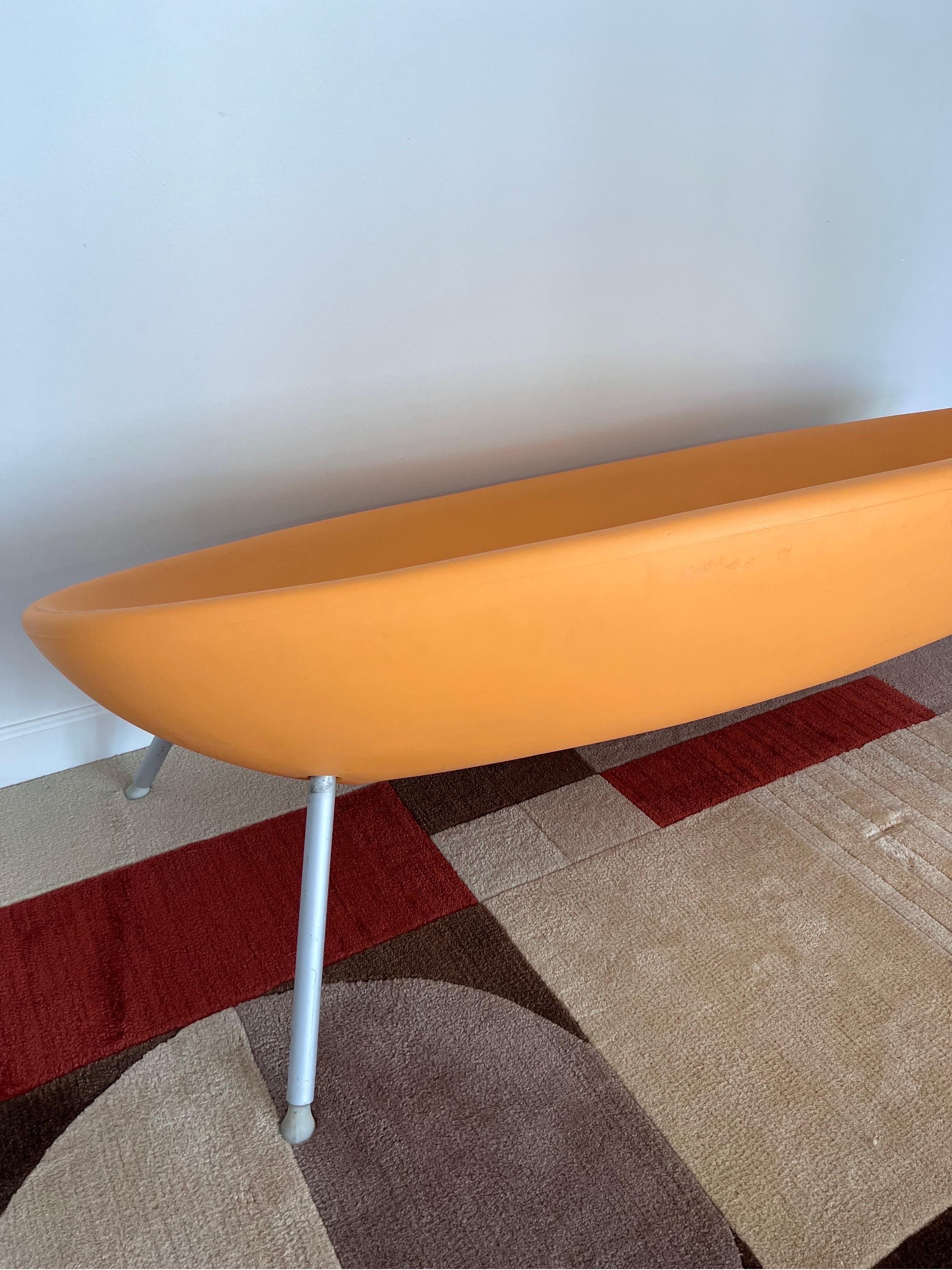 Italian Philipp Starck Ploof Outdoor Orange Sofa or Settee for Kartell
