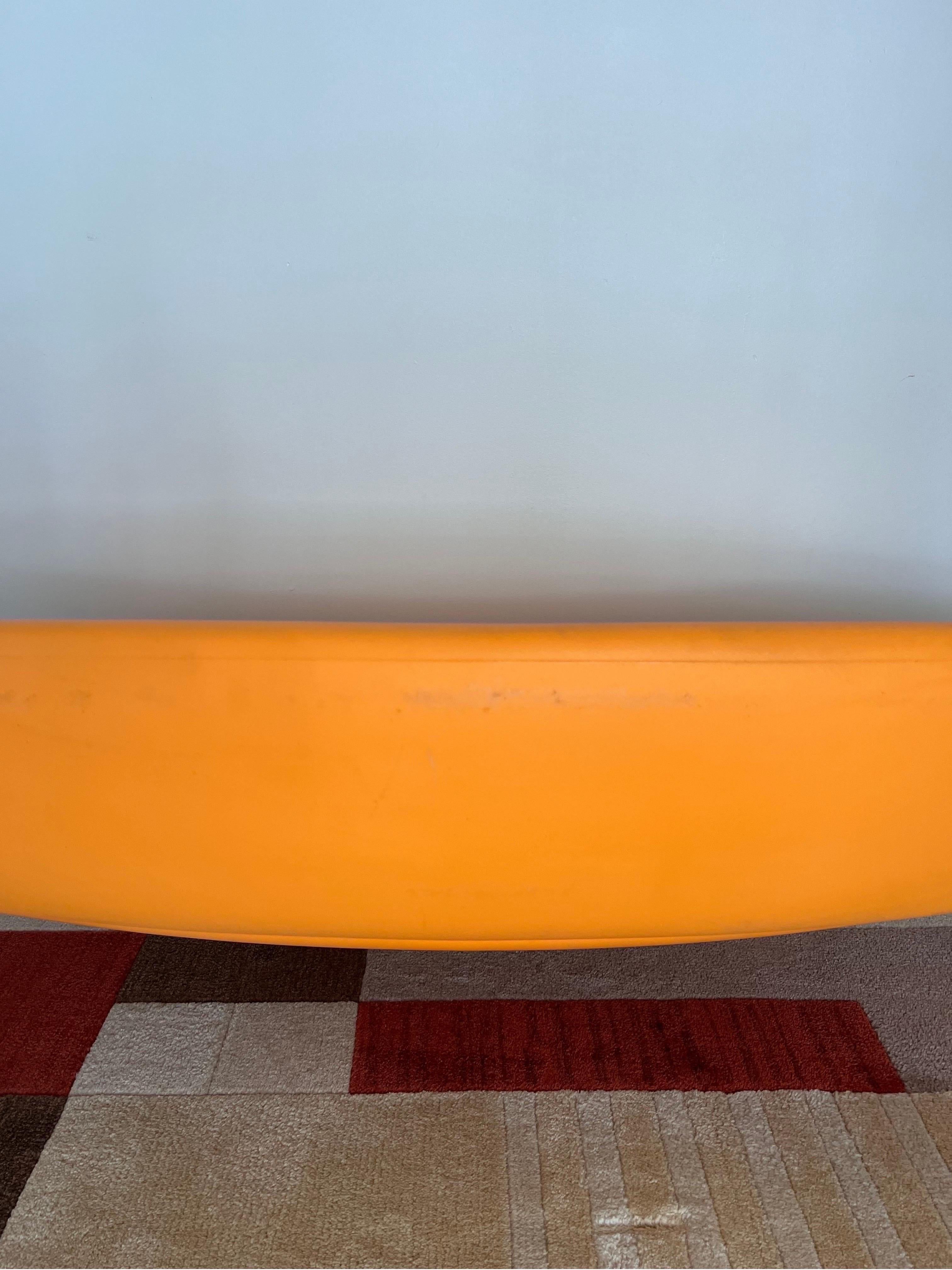 Philipp Starck Ploof Outdoor Orange Sofa or Settee for Kartell In Fair Condition In Miami, FL