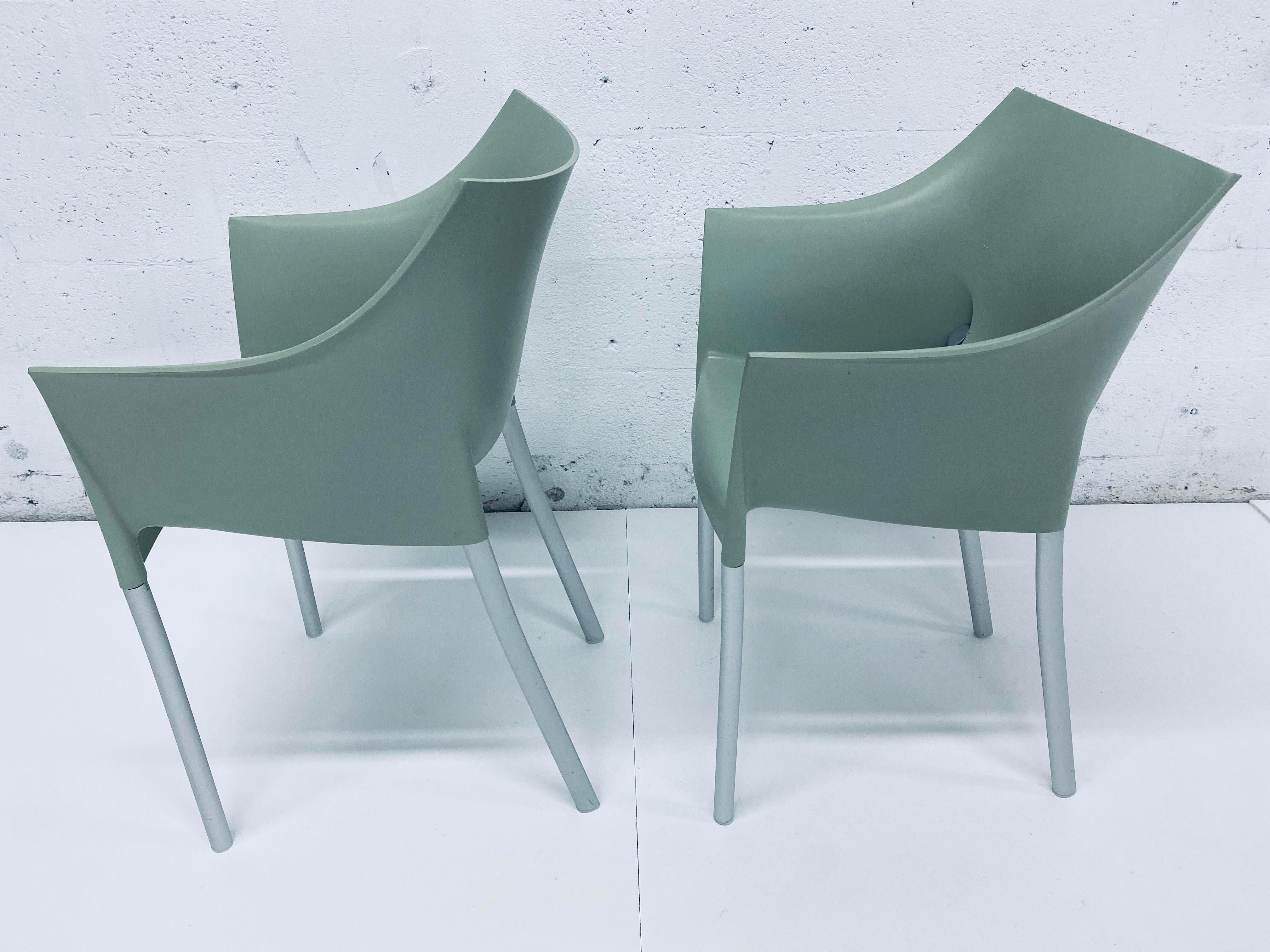 Plastic Pair of Philipp Starck “Dr. No” Chairs for Kartell