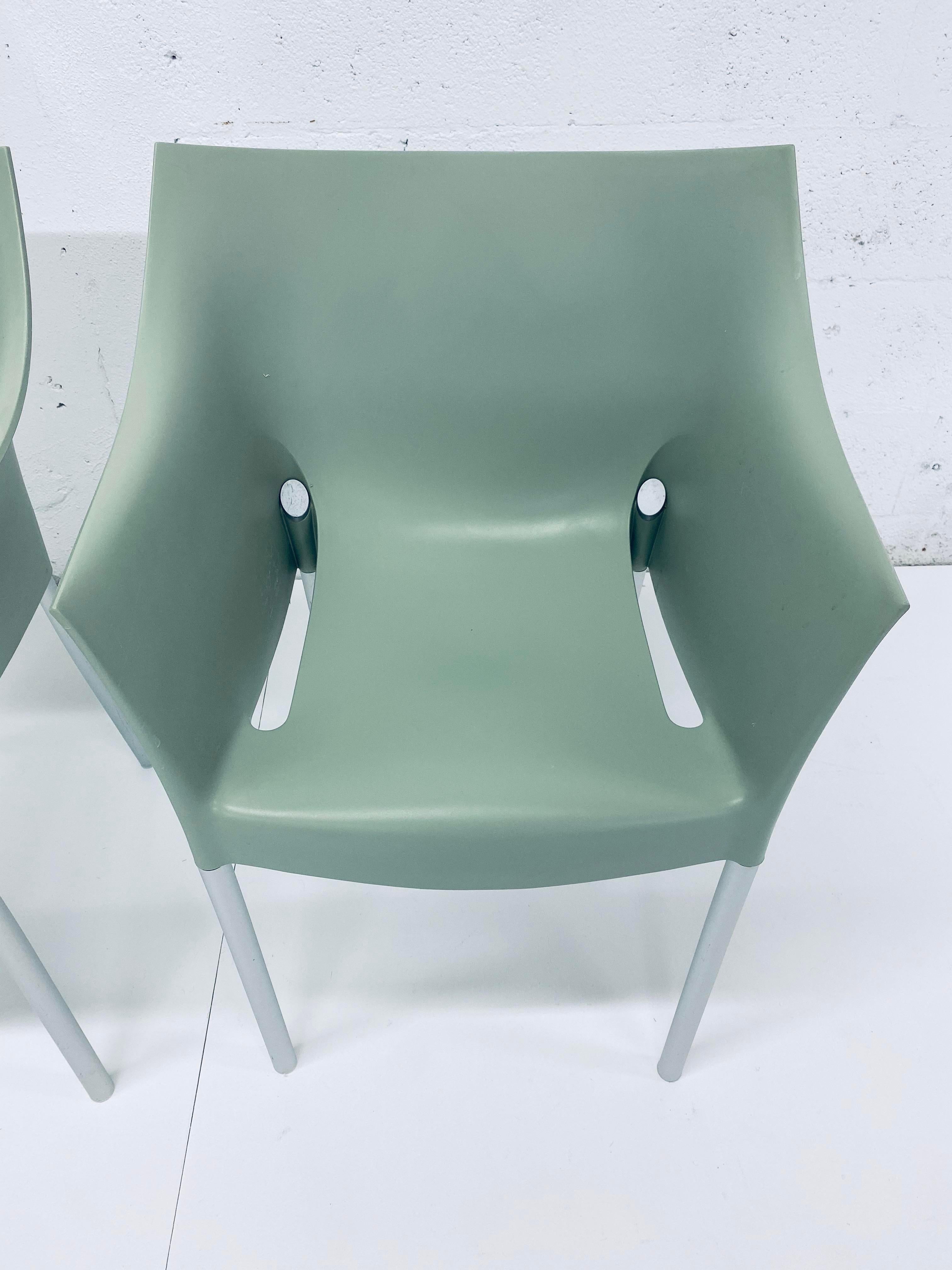 Aluminium Paire de Philipp Starck Dr. Aucune chaise pour Kartell
