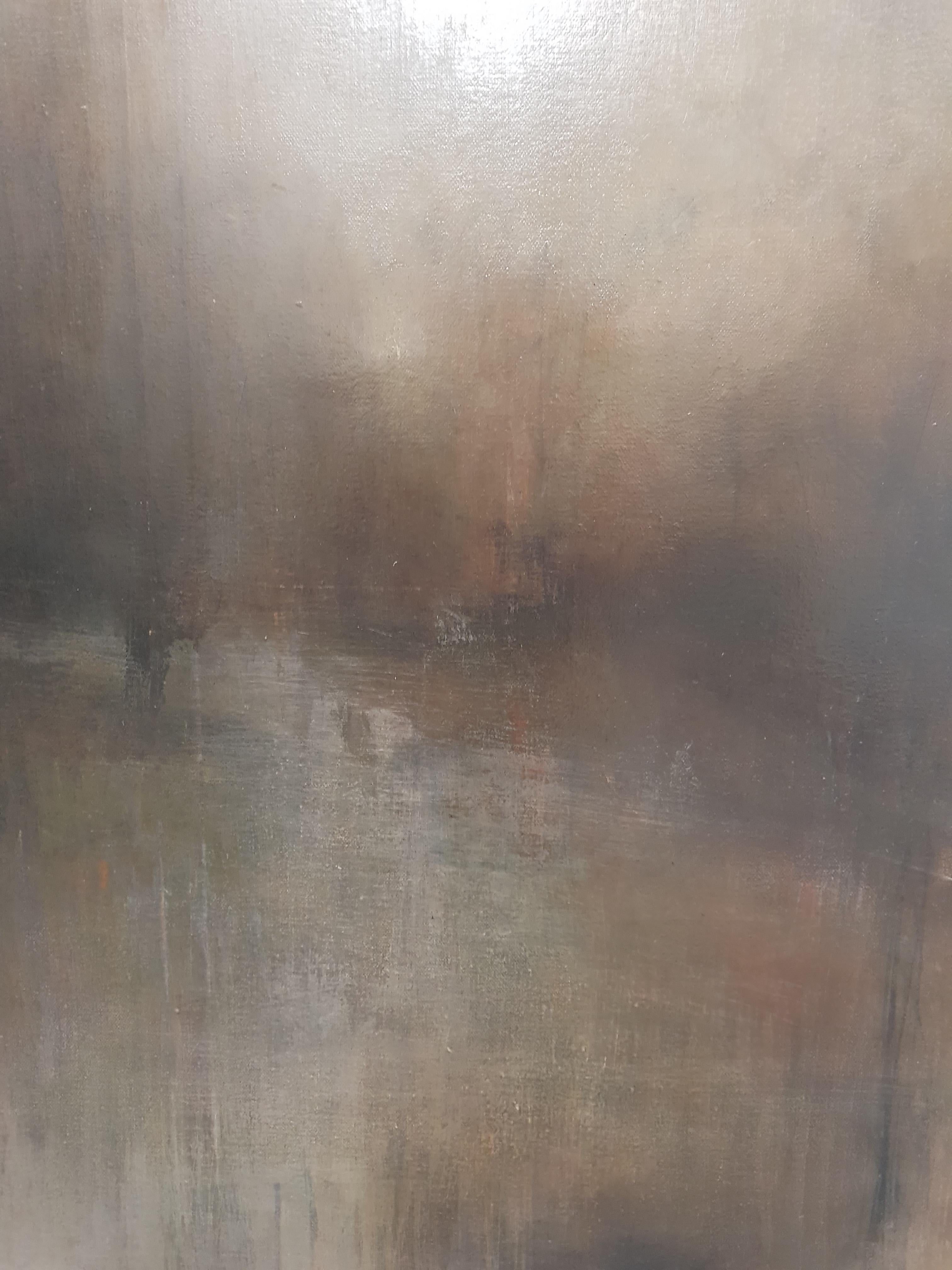 Untitled 0015, Original painting, Atmospheric Art, Industrial North, Romanticism For Sale 2