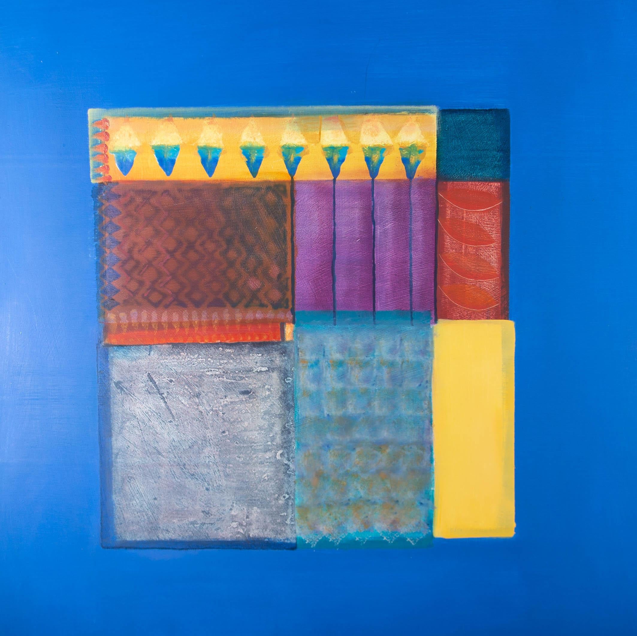Philippa Tunstill (b.1945) - Contemporary Oil, Blue Royal For Sale 1