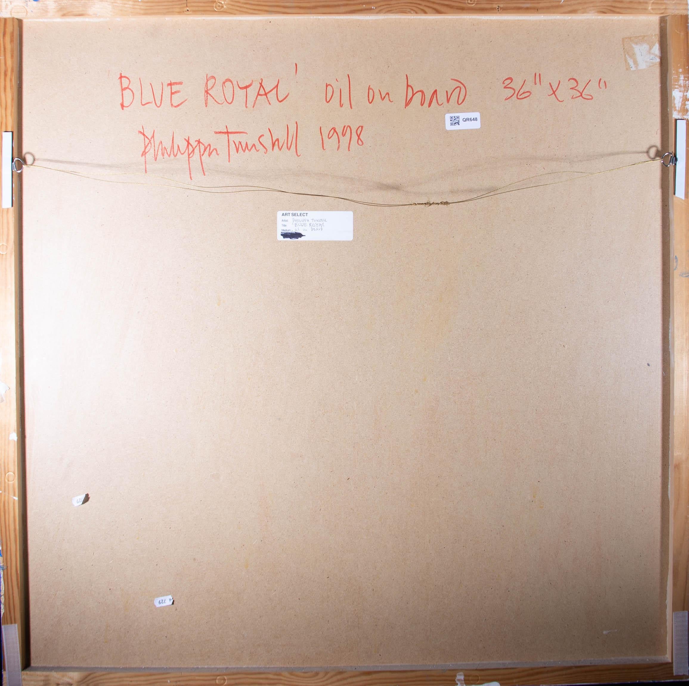Philippa Tunstill (b.1945) - Contemporary Oil, Blue Royal For Sale 3