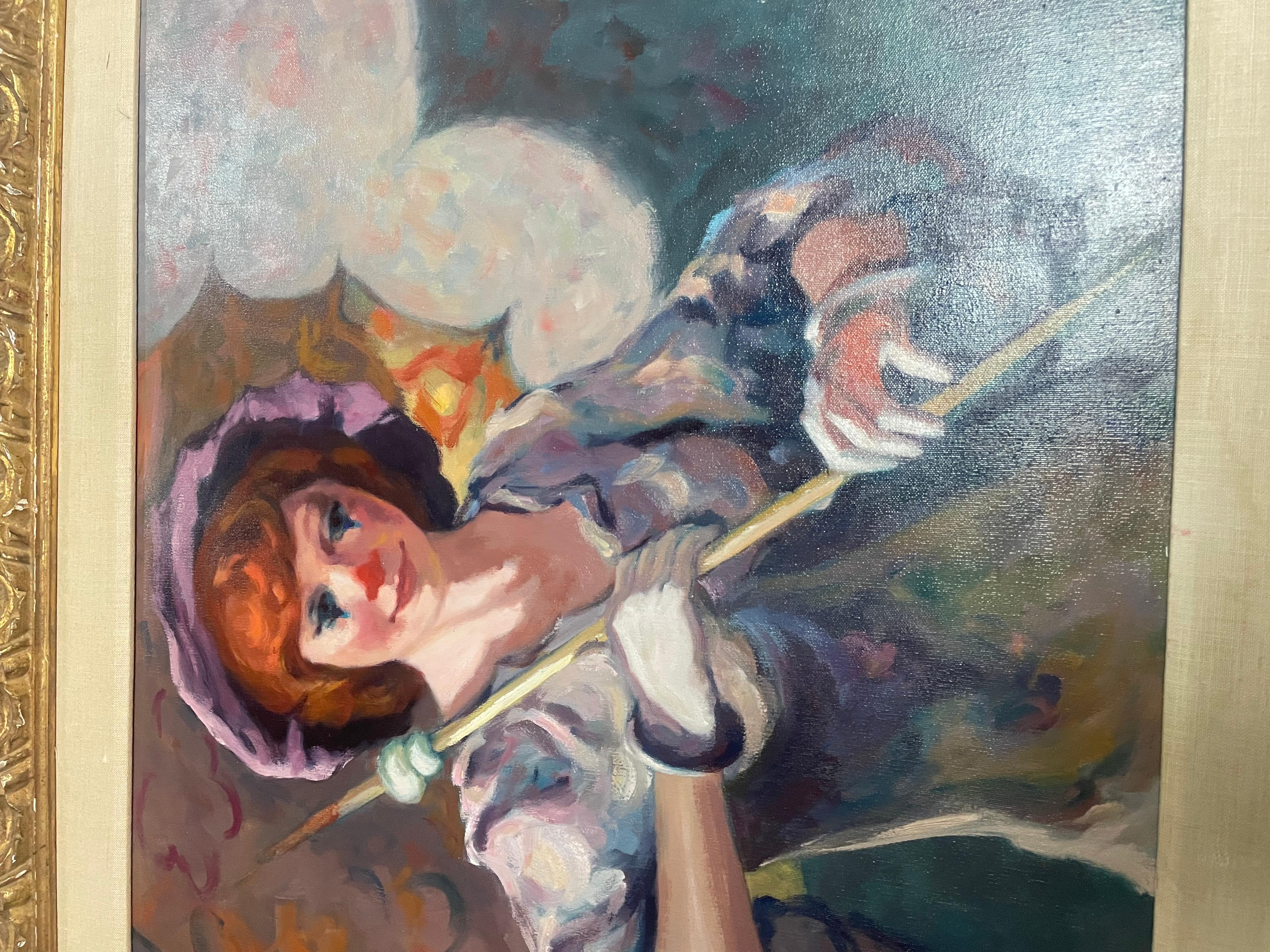 “Lady Clown with umbrella” For Sale 5