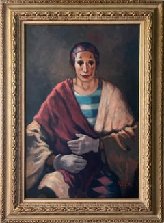 Vintage Royal Harlequin, oil painting by Philippe Alfieri