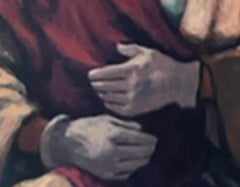 Royal Harlequin, Surrealist Oil Painting on Canvas by Philippe Alfieri