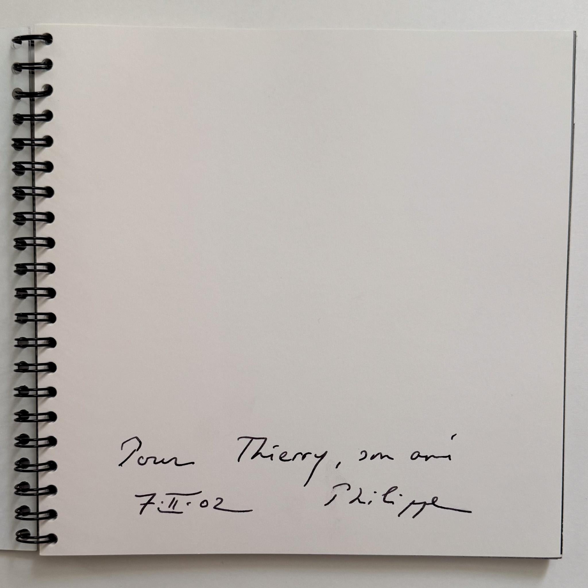 Francese Libretto di presentazione dell'artista Philippe Anthonioz (con dedica a Thierry Despont) in vendita