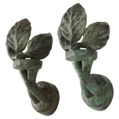 Paire d'appliques en bronze de Philippe Anthonioz, France, années 1960