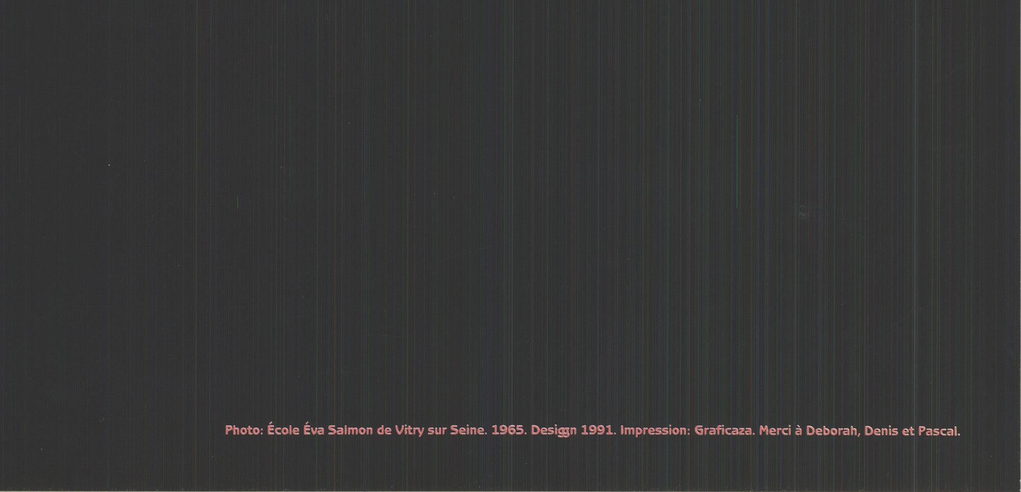 In 1991, French graphic designer Philippe Apeloig held a solo exhibition titled 