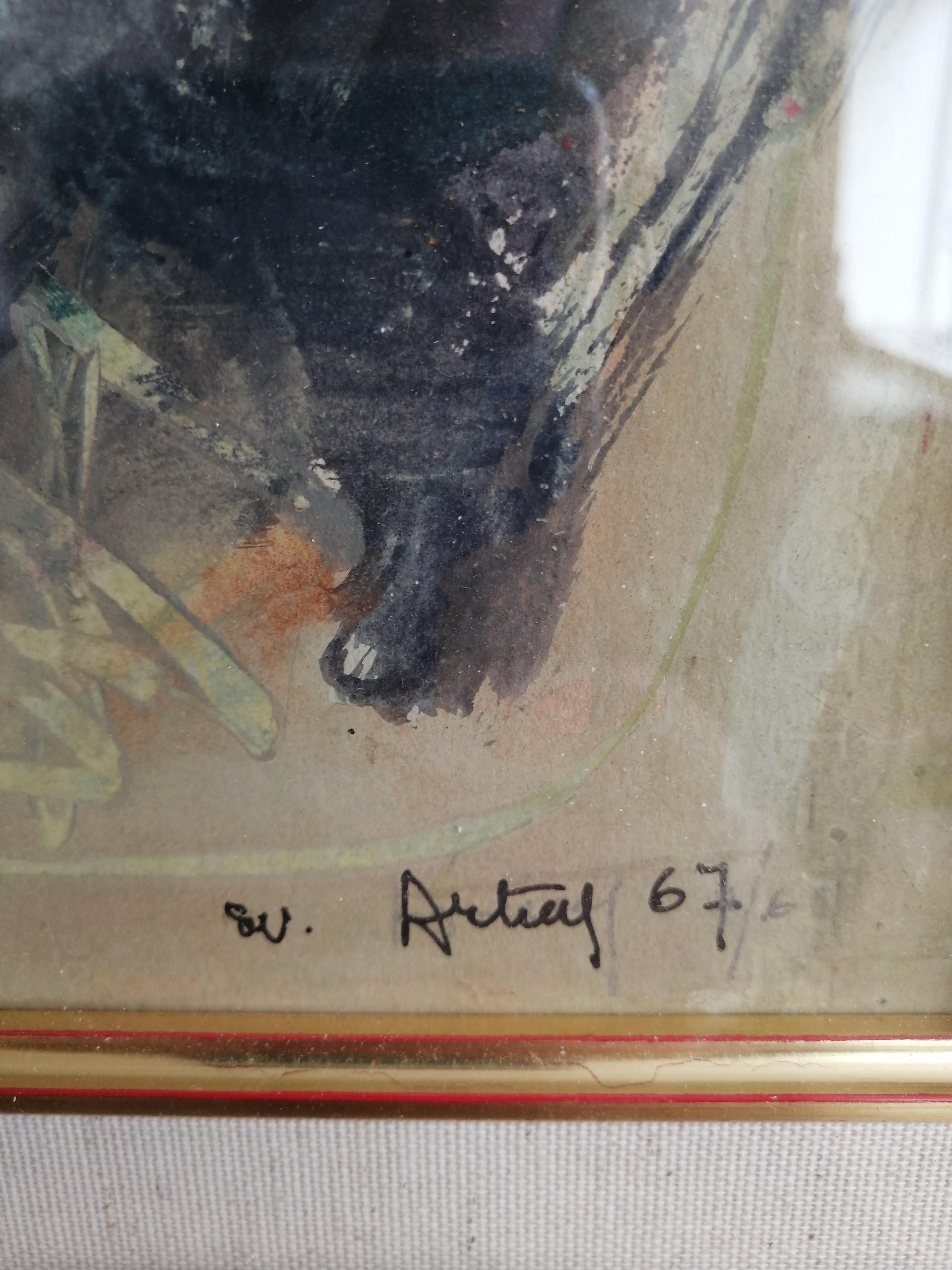 Composizione astratta - Painting Astratto di Philippe Artias