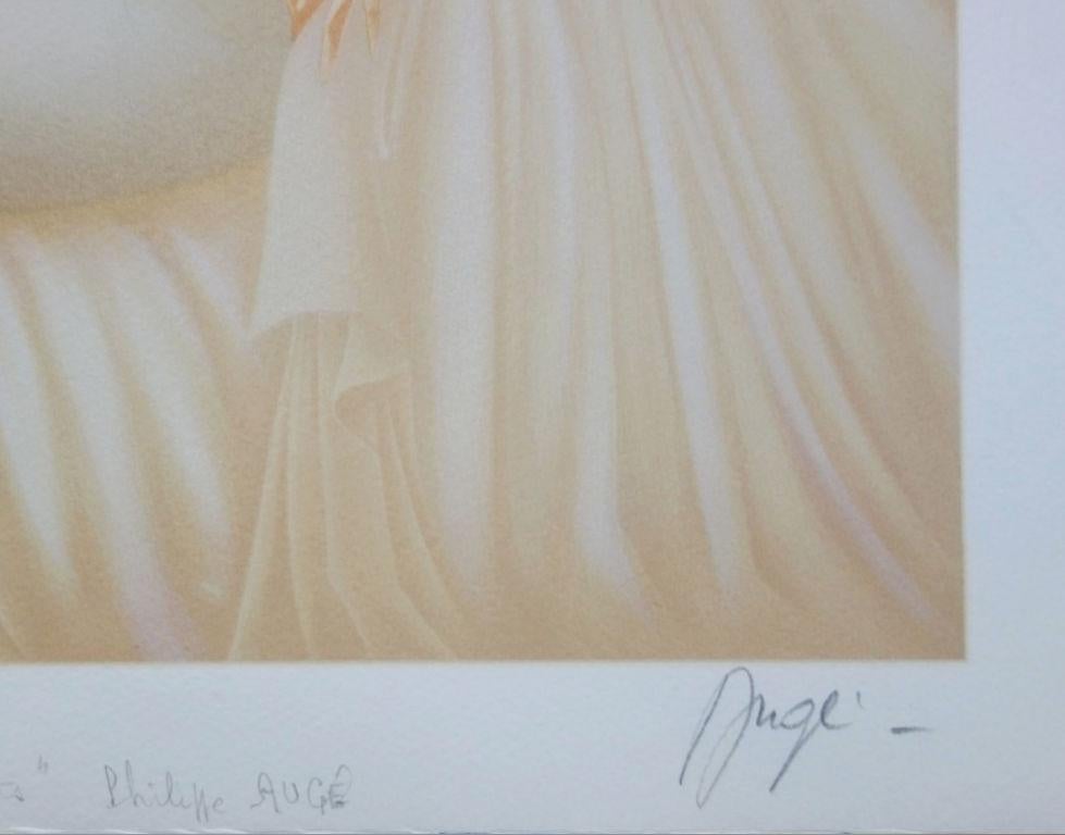 Fruit Cup - Original handsigned lithograph - Print by Philippe Augé