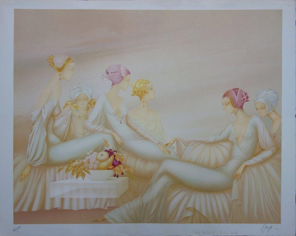 Philippe Augé Figurative Print - Fruit Cup - Original handsigned lithograph