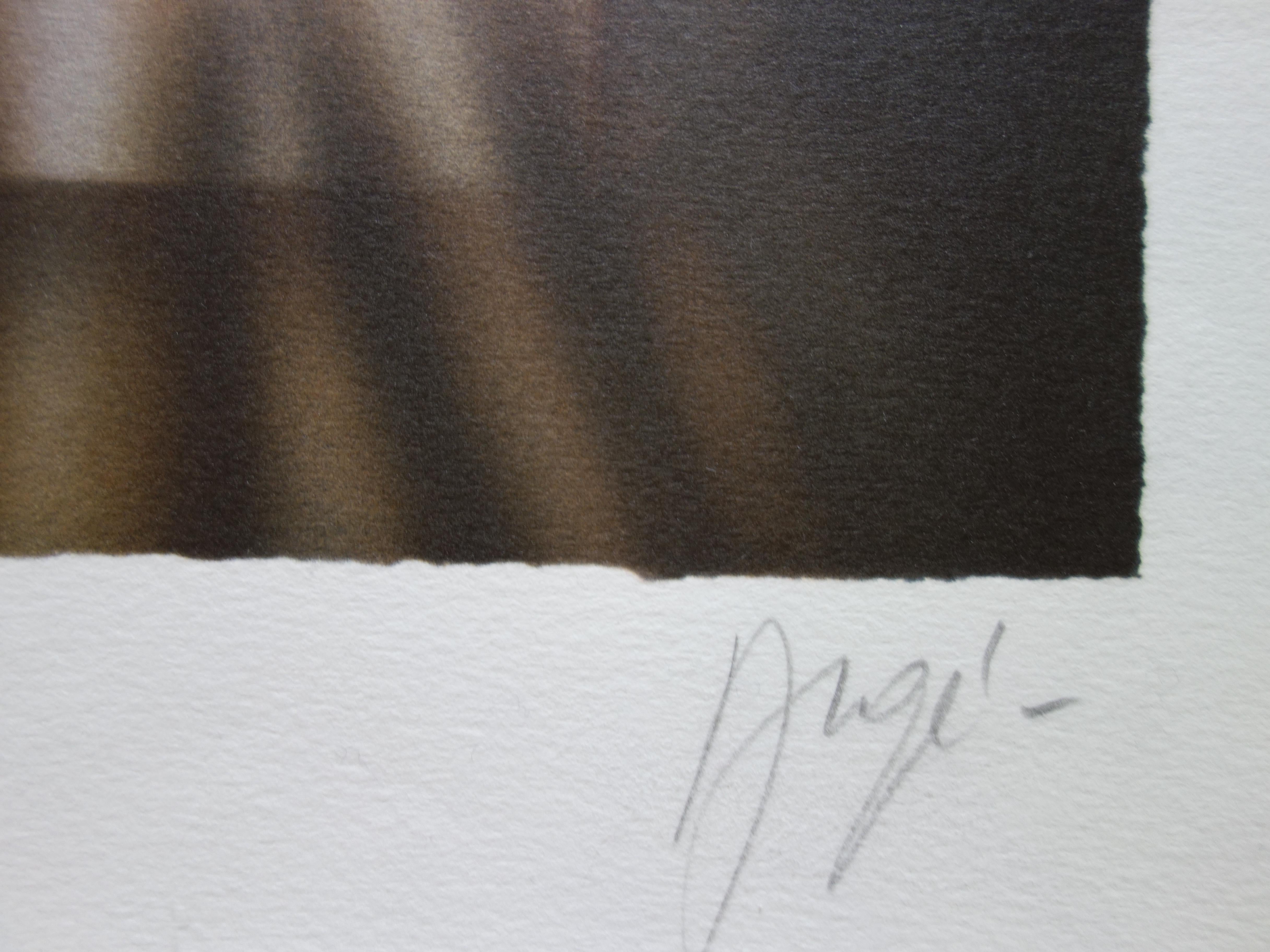 The Beauties in the Garden - Original handsigned lithograph - Print by Philippe Augé