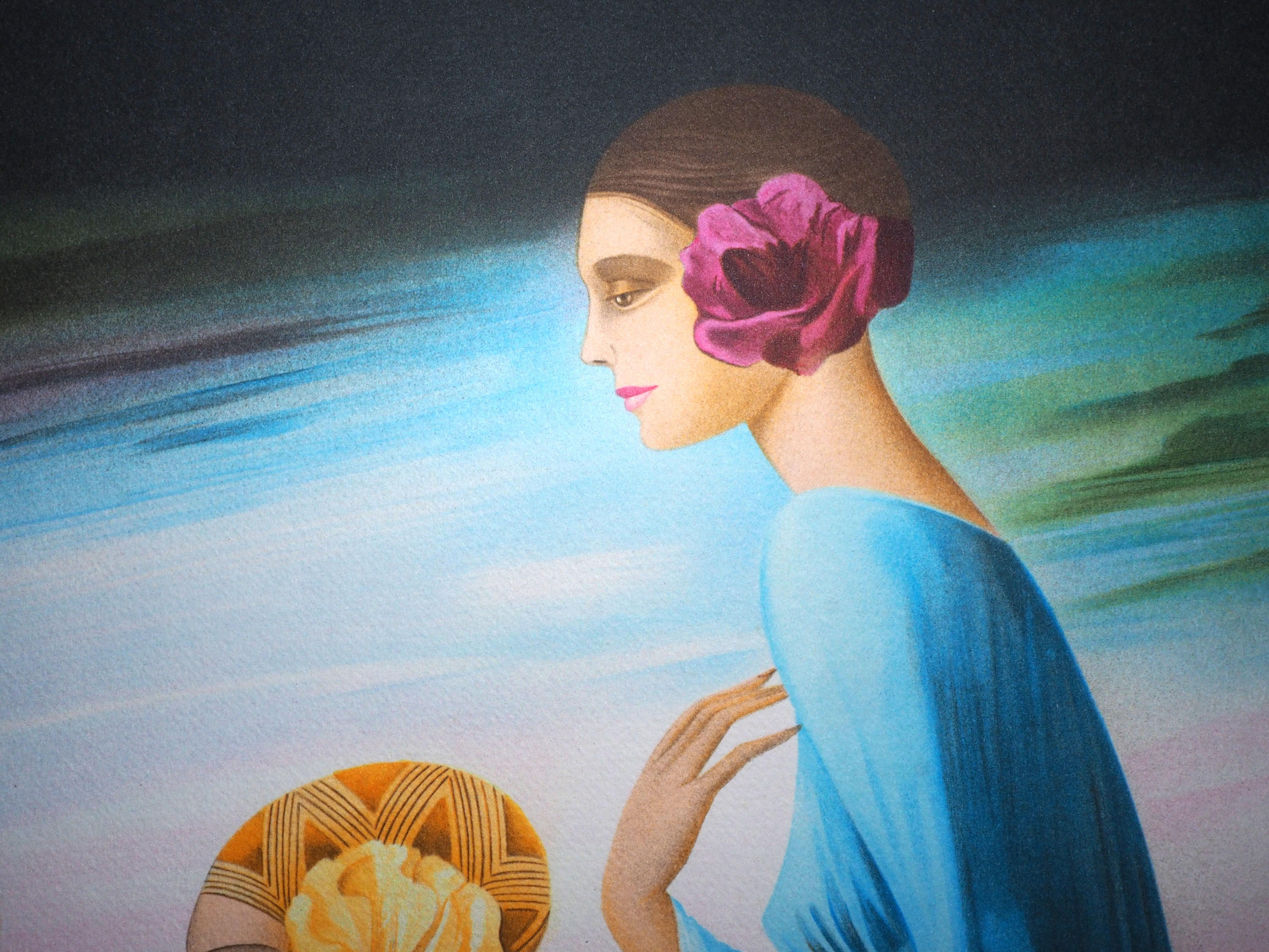 Philippe AUGE (1935-)
The Three Graces

Original lithograph
Handsigned in pencil
Limited /275 copies
On vellum 76 x 55.5 cm (c. 29.92 x 21.65 in)

Excellent condition