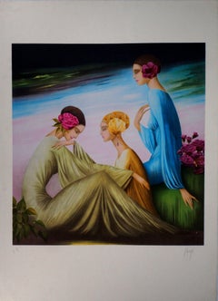 Le Tre Grazie - Litografia originale firmata da chi scrive