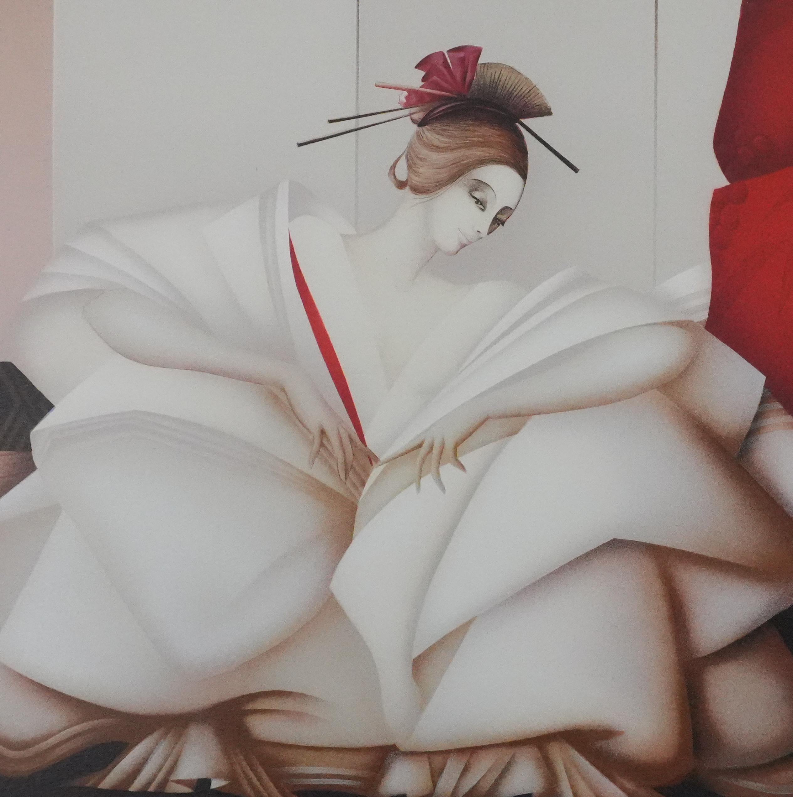 Philippe AUGE (1935-)
The Women in White Dress

Original lithograph
Handsigned in pencil
Limited /275 copies
On vellum 56 x 76 cm (c. 22.04 x 29.92 in)

Excellent condition