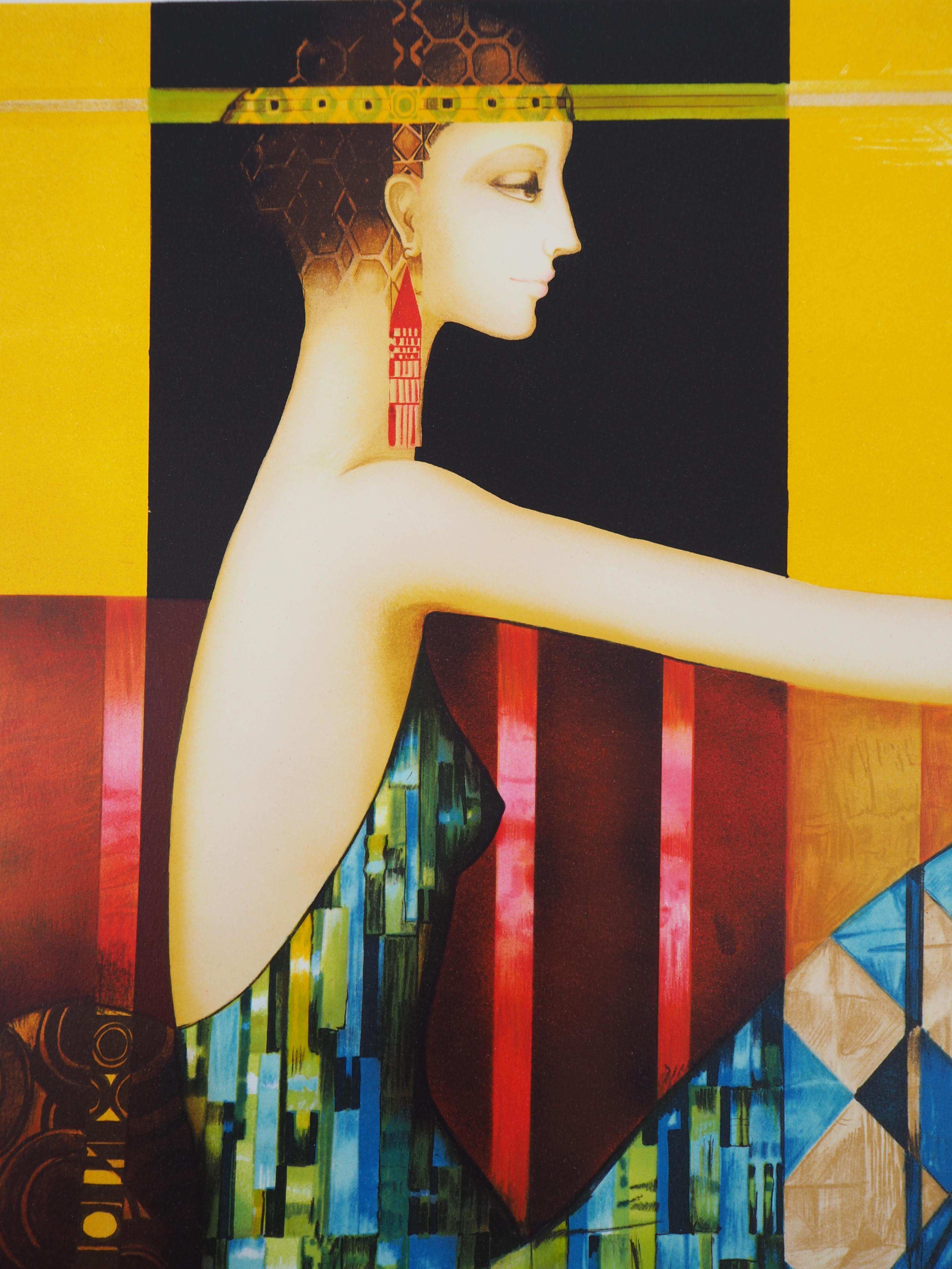 Philippe AUGE (1935-)
Tribute to Klimt

Original lithograph
Handsigned in pencil
Limited /275 copies
On vellum 63 x 79 cm (c. 24.8 x 31.1 in)

Excellent condition