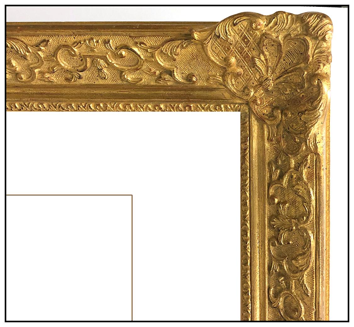 Philippe Auge Original Oil Painting on Canvas Large Signed Female Portrait Art For Sale 2