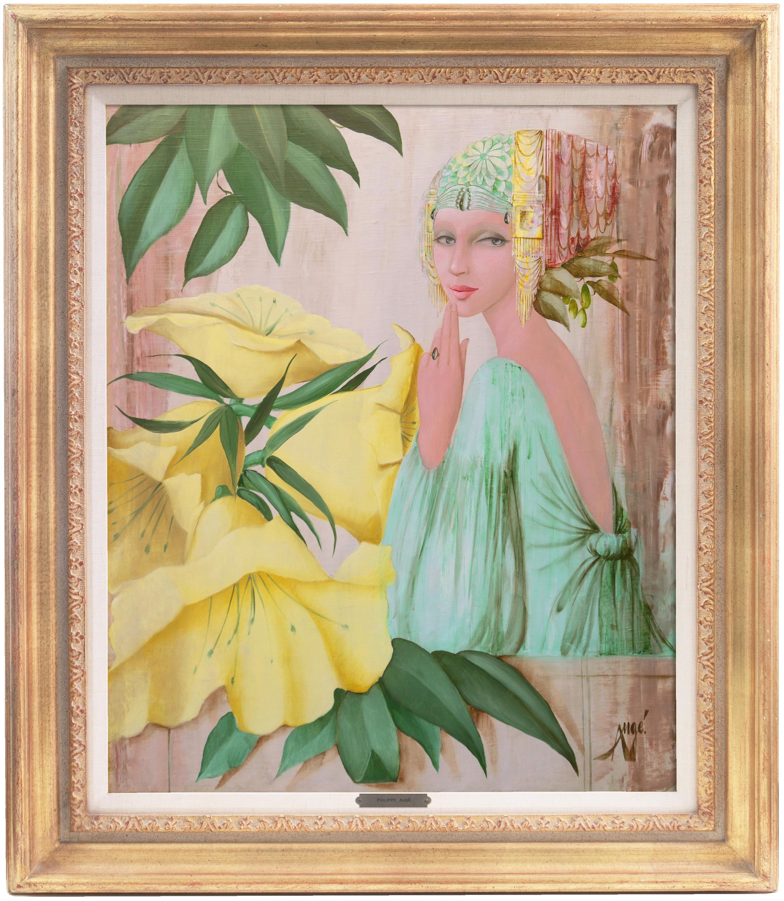 Mujer de verde
