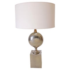 Philippe Barbier Midcentury French Table Lamp Inox, 1970