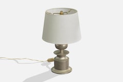 Philippe Barbier, Table Lamp, Metal, France, 1970s