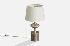 Philippe Barbier, lampe de table, métal, France, années 1970