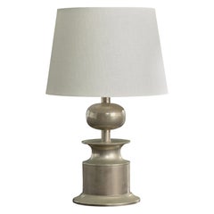 Philippe Barbier, Table Lamp, Metal, France, 1970s