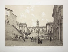 Il Campidoglio (Capitoline Hill), Rome. Tinted lithograph, 1870