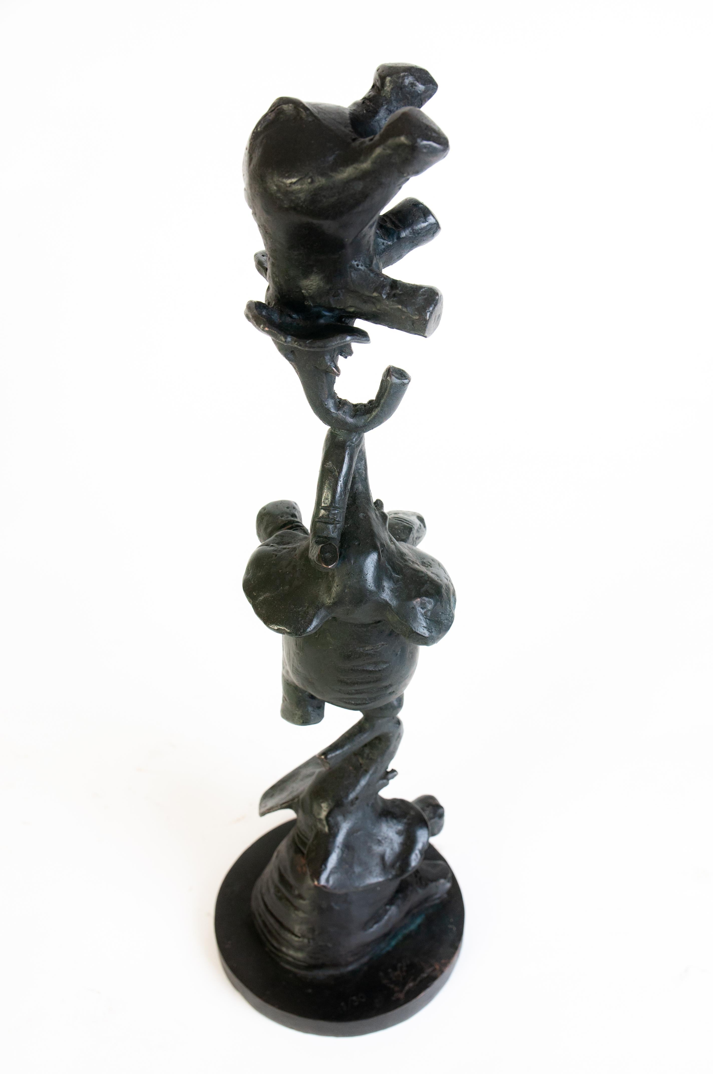  Équilibre d'éléphants ( mod.01 ) - Modern Sculpture by Philippe Berry