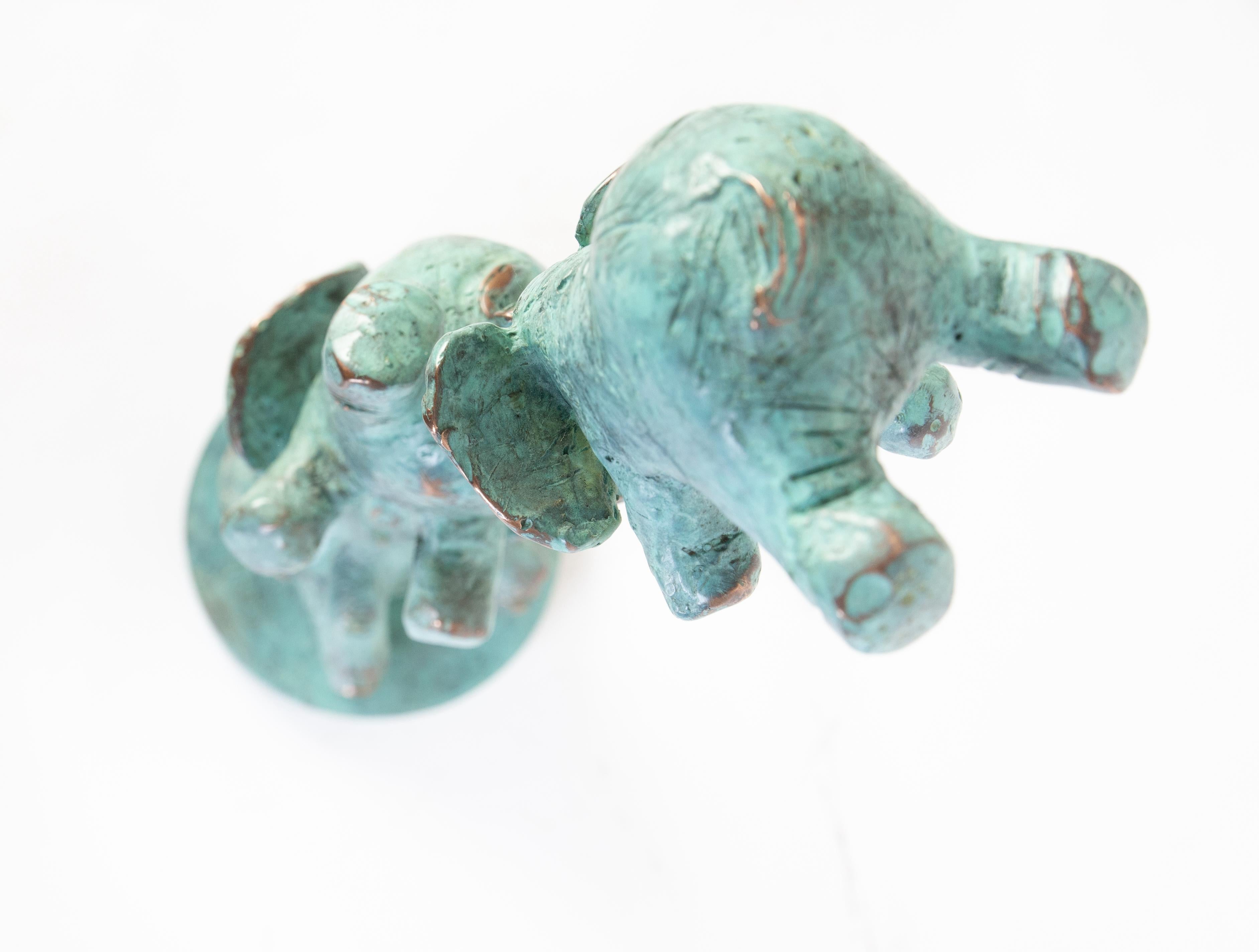  Équilibre d'éléphants ( mod.03 ) - Modern Sculpture by Philippe Berry