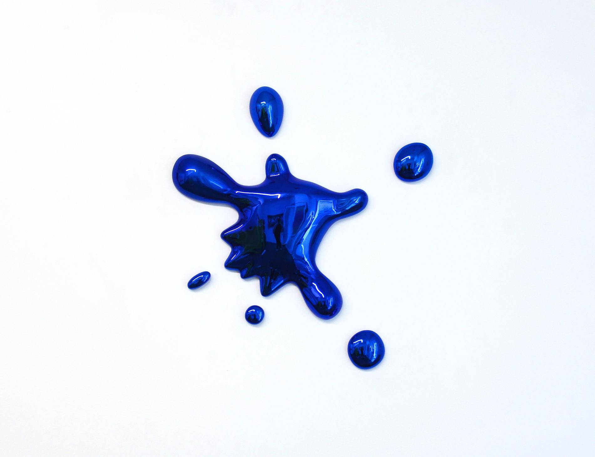 Splash Bleu - Pop Art Sculpture by Philippe Berry