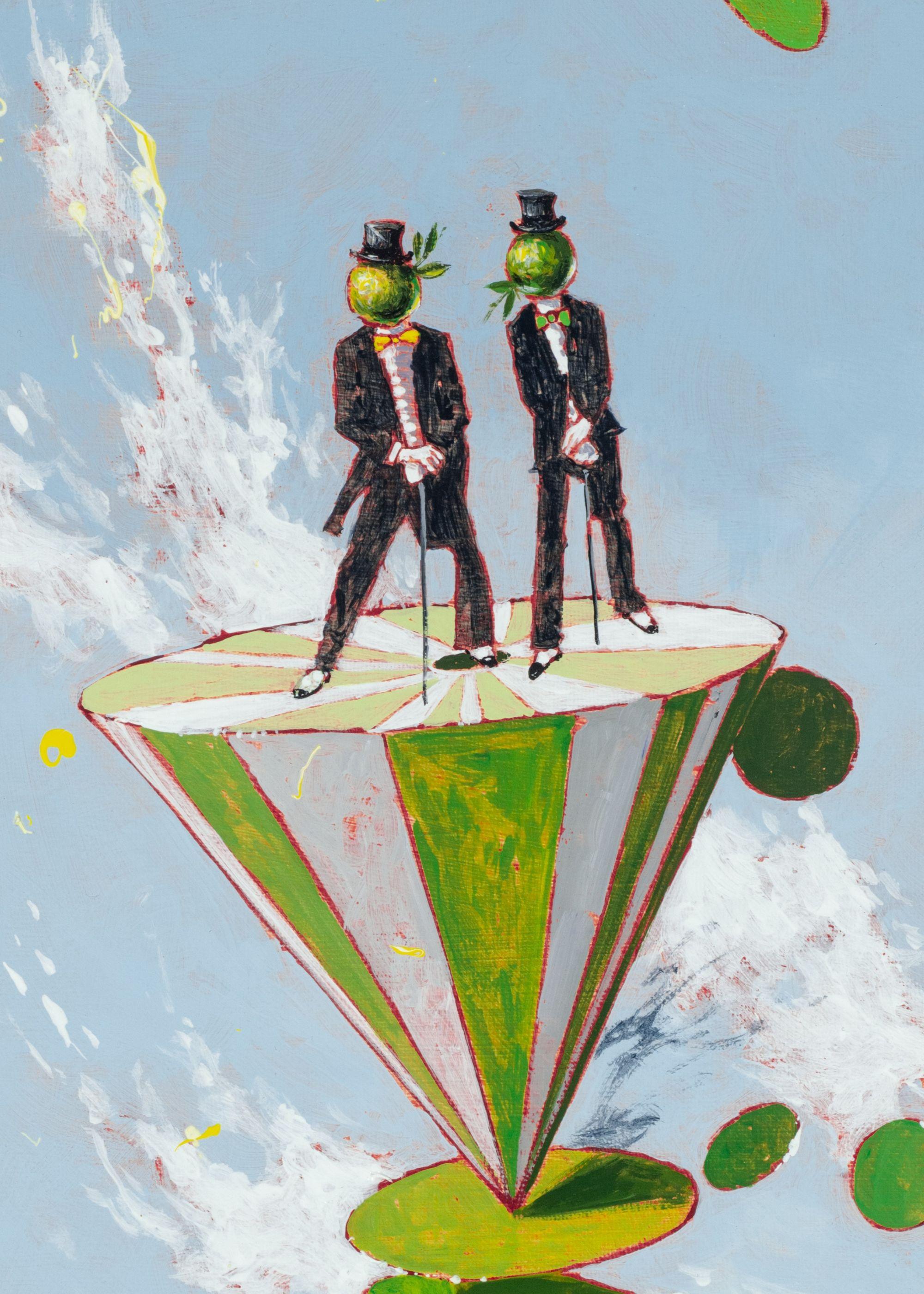 Apple Brothers – Painting von Philippe Bertho