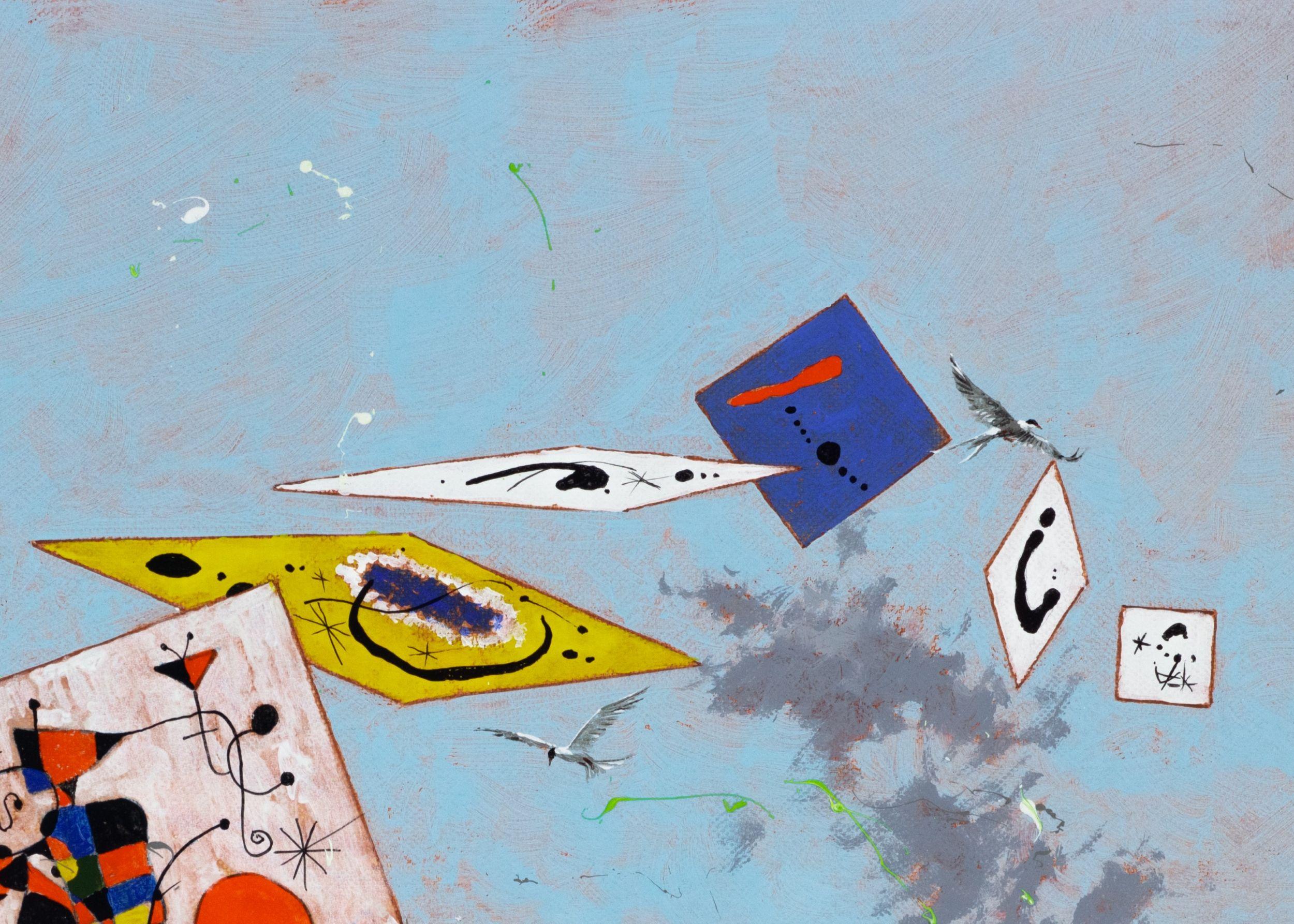 Miró Love - Contemporary Painting by Philippe Bertho