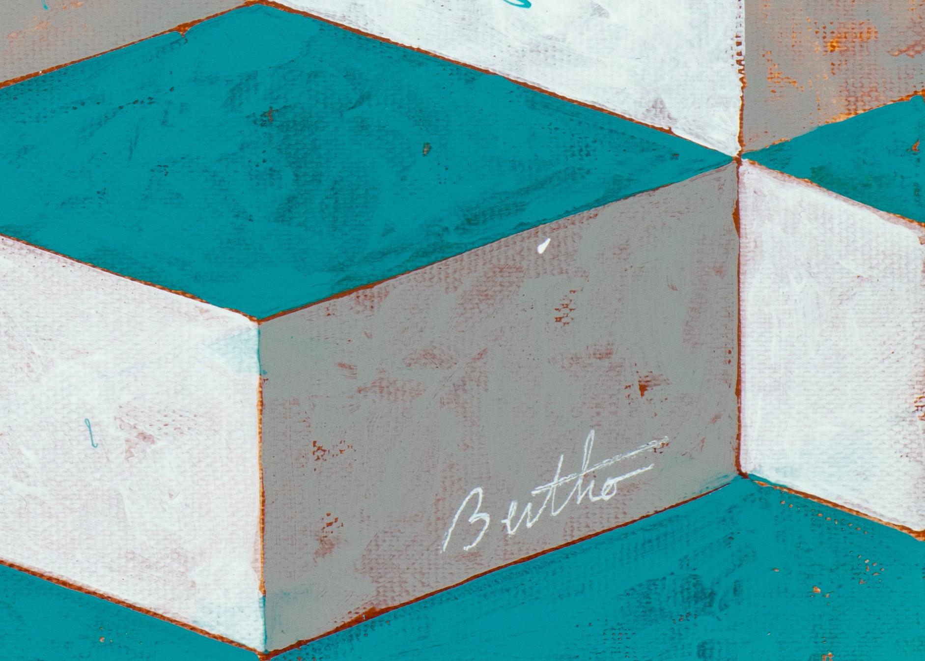 On the Yellow - Contemporary Painting by Philippe Bertho