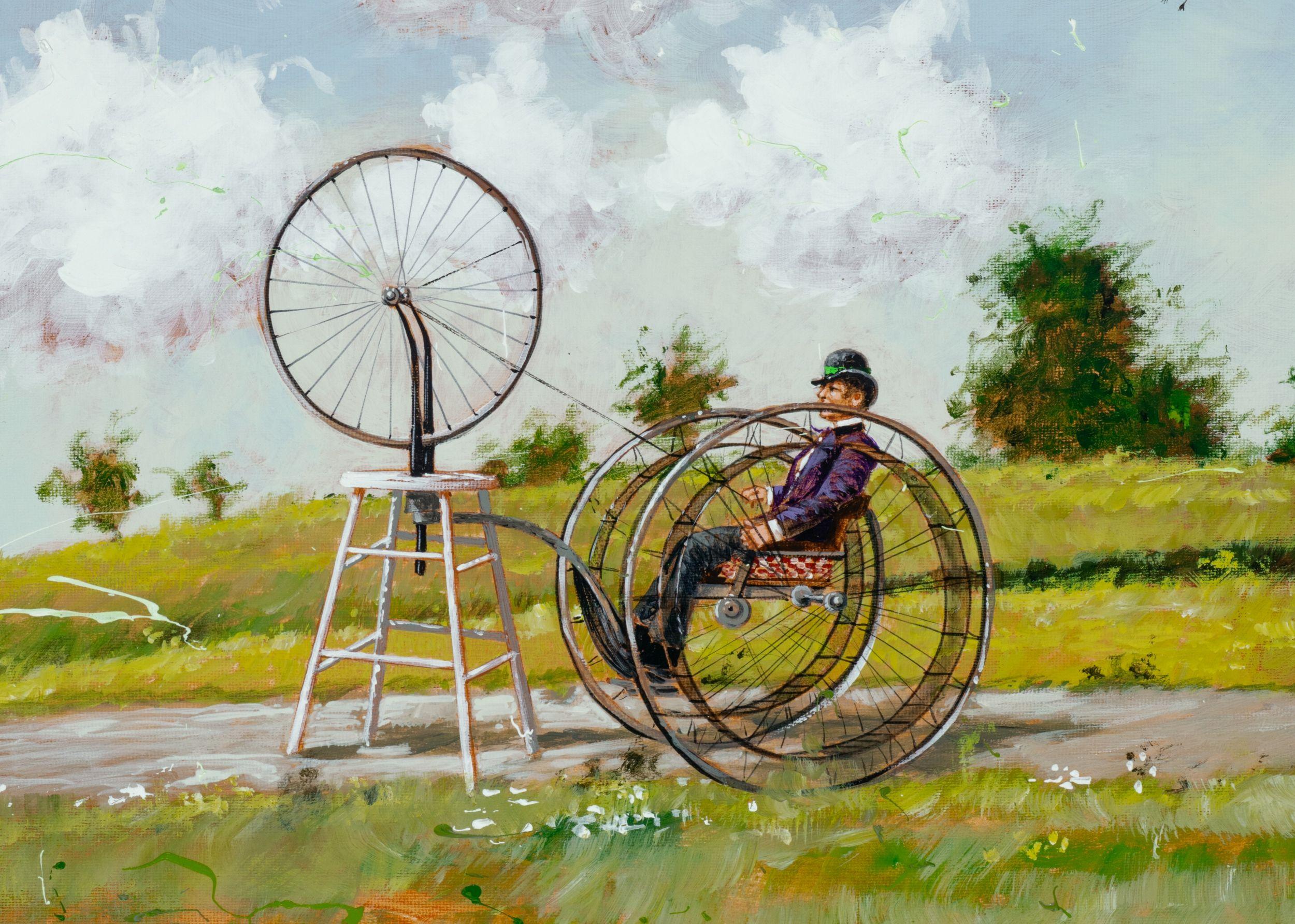 The Perfect Bicycle - Painting by Philippe Bertho