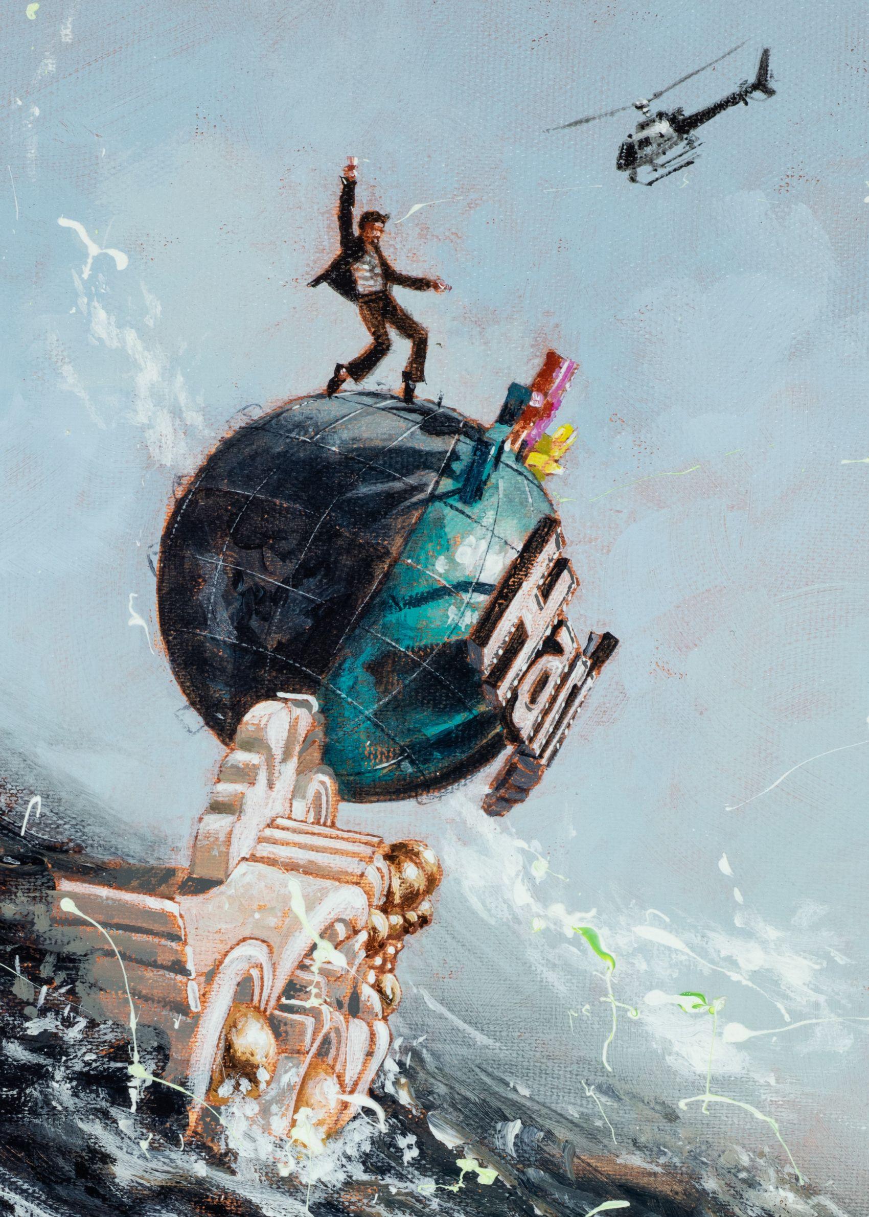 The Suspect is Dancing - Contemporary Painting by Philippe Bertho