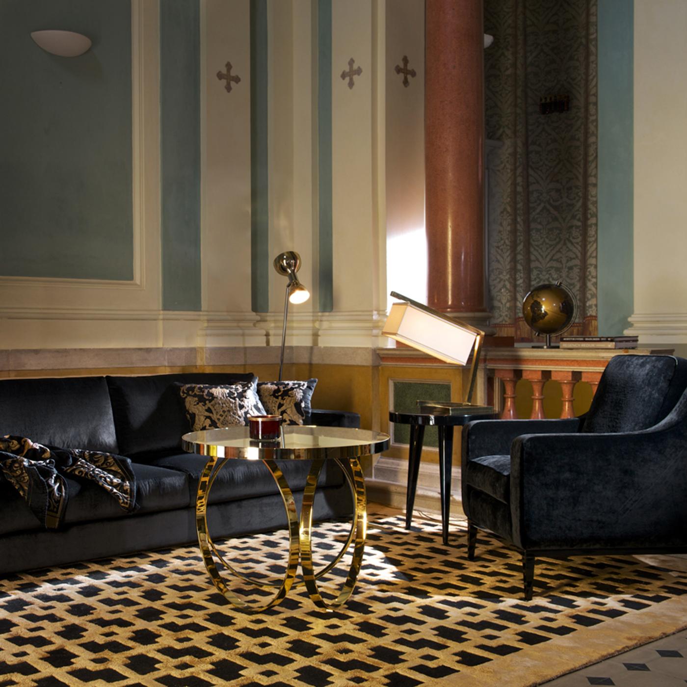 Philippe Black Sofa by Dom Edizioni  In New Condition For Sale In Milan, IT