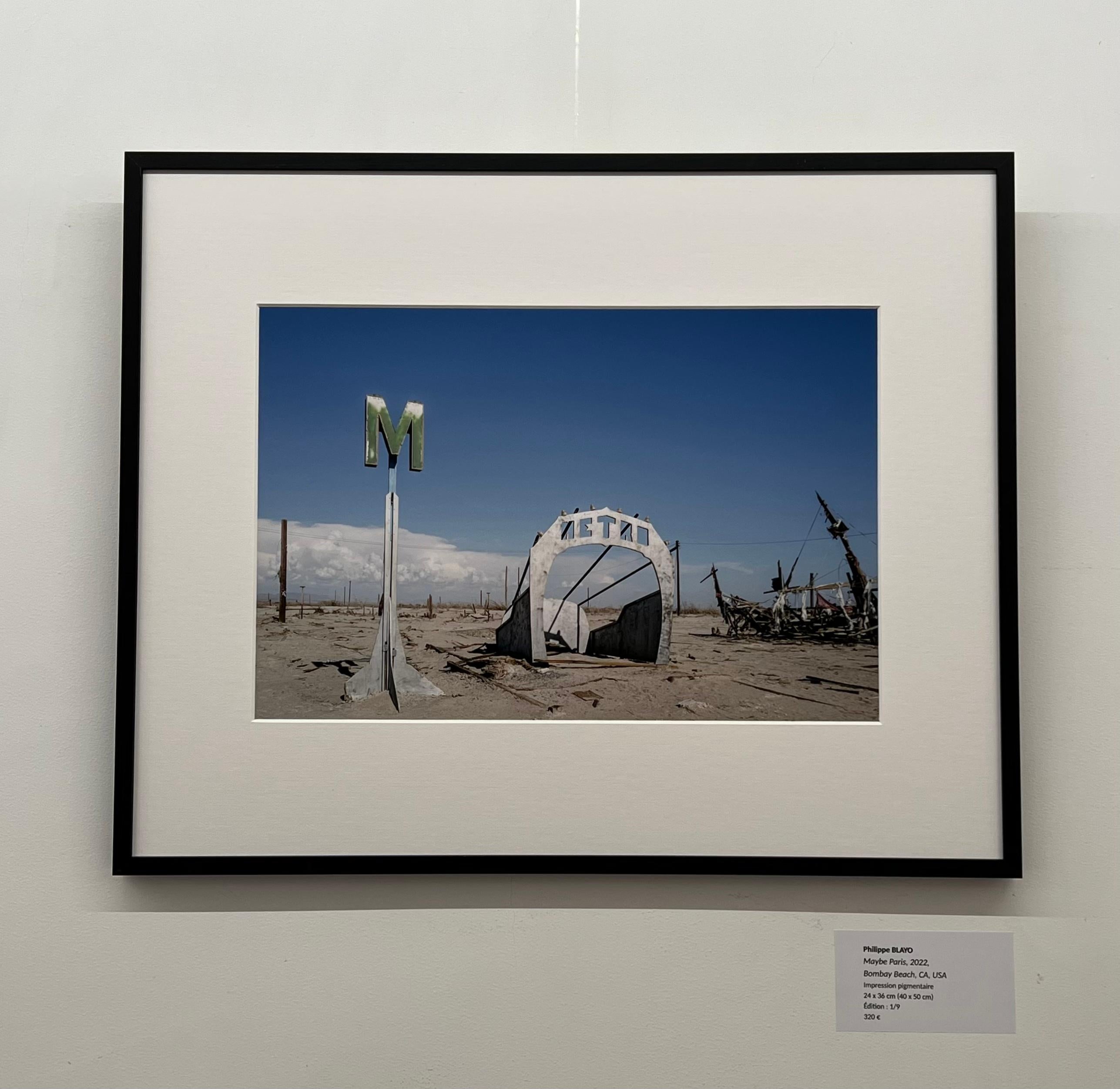 Maybe Paris, 2022, Bombay Beach, CA, USA - Contemporary Photograph by Philippe Blayo