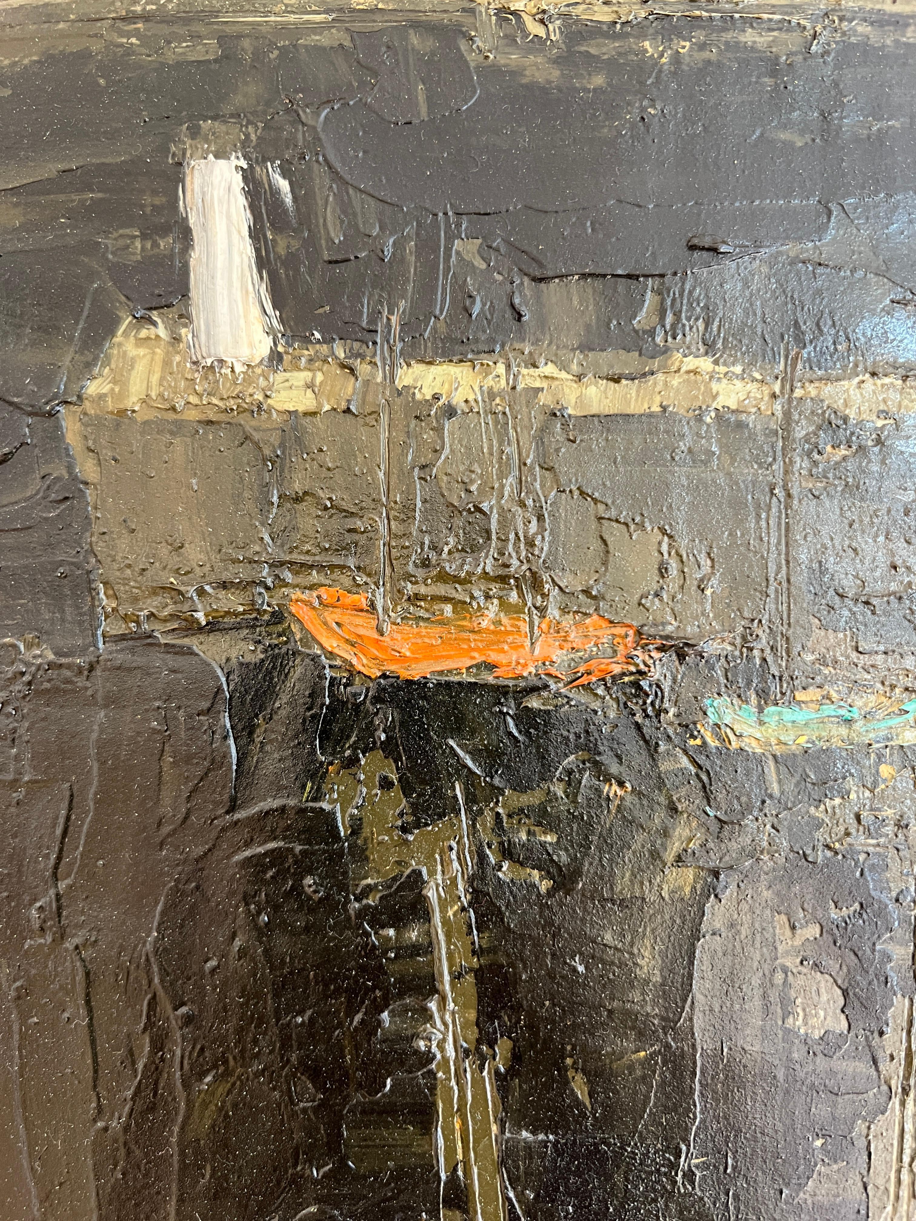 Obra sobre lienzo
Marco de madera dorada
58 x 50 x 5 cm